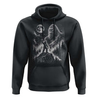 Bigfoot Howling at Moon Mystical Forest Hoodie Funny Sasquatch Nature Lover