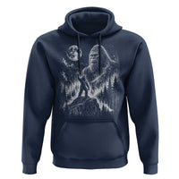 Bigfoot Howling at Moon Mystical Forest Hoodie Funny Sasquatch Nature Lover