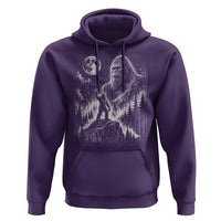 Bigfoot Howling at Moon Mystical Forest Hoodie Funny Sasquatch Nature Lover
