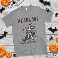 Halloween Harris Walz'24 T Shirt We Are Not Going Back Witches Bat - Wonder Print Shop