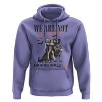 Halloween Harris Walz'24 Hoodie We Are Not Going Back Witches Bat