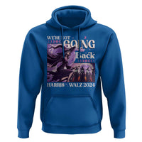 Harris Walz 2024 Halloween Hoodie We're Not Going Back Witch Childless Cat Ladies Moon - Wonder Print Shop