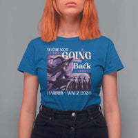Harris Walz 2024 Halloween T Shirt For Women We're Not Going Back Witch Childless Cat Ladies Moon - Wonder Print Shop