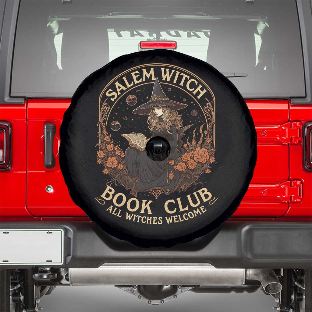 Salem Witch Book Club All Witches Welcome Spare Tire Cover Halloween Book Lover - Wonder Print Shop
