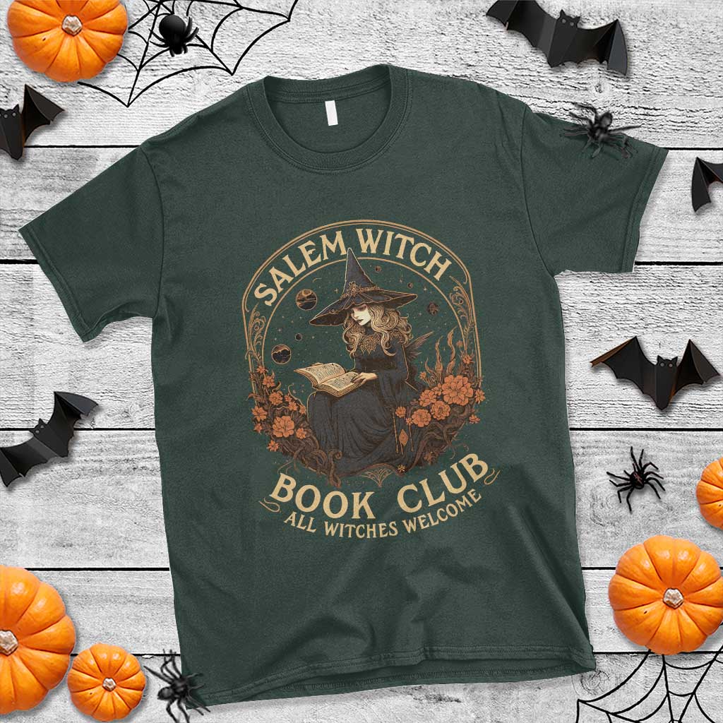 Salem Witch Book Club All Witches Welcome T Shirt Halloween Book Lover - Wonder Print Shop