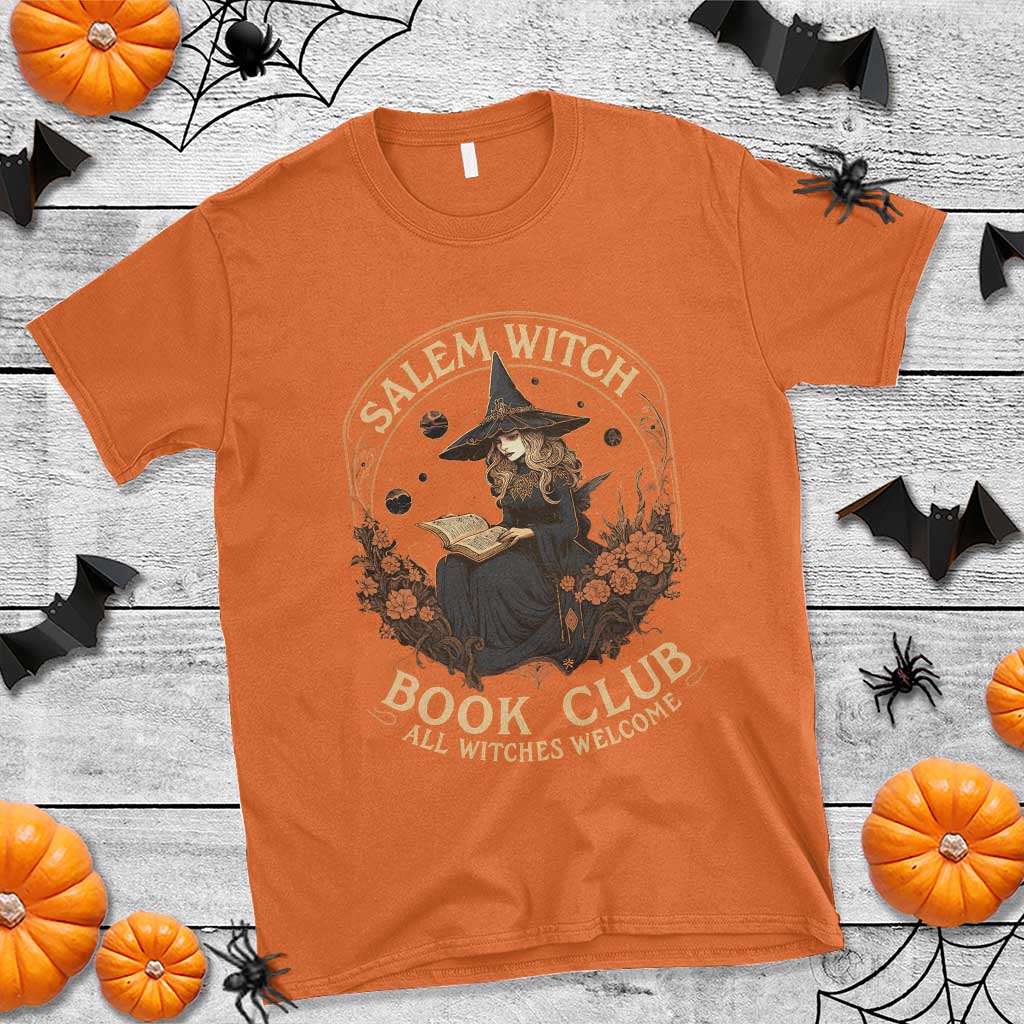 Salem Witch Book Club All Witches Welcome T Shirt Halloween Book Lover - Wonder Print Shop