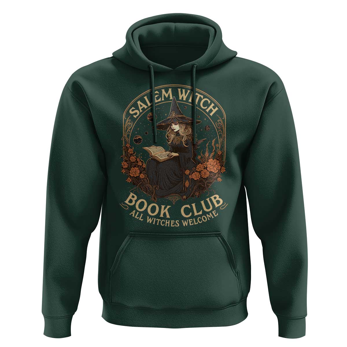 Salem Witch Book Club All Witches Welcome Hoodie Halloween Book Lover - Wonder Print Shop