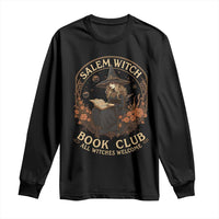 Salem Witch Book Club All Witches Welcome Long Sleeve Shirt Halloween Book Lover - Wonder Print Shop