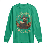 Salem Witch Book Club All Witches Welcome Long Sleeve Shirt Halloween Book Lover - Wonder Print Shop