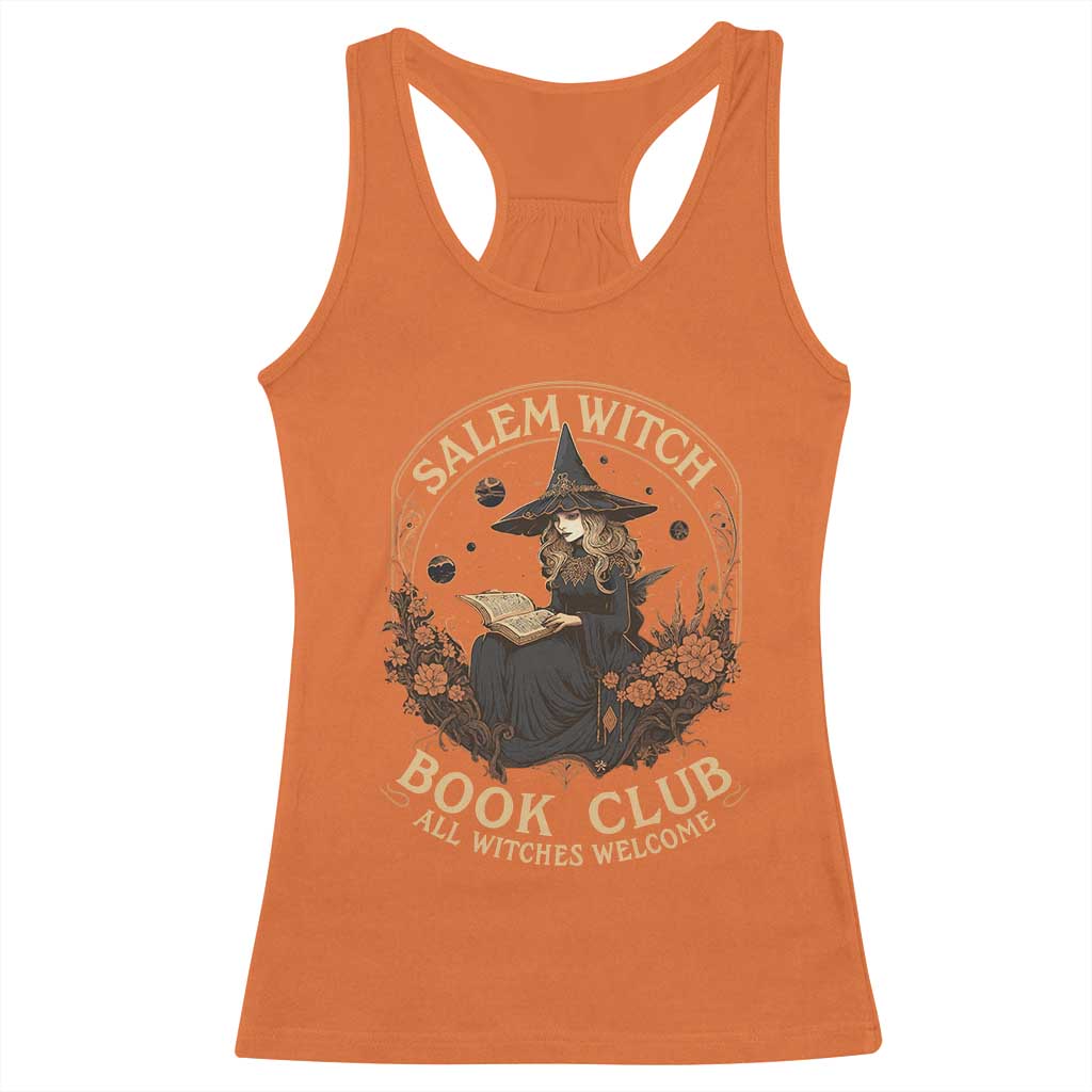 Salem Witch Book Club All Witches Welcome Racerback Tank Top Halloween Book Lover - Wonder Print Shop