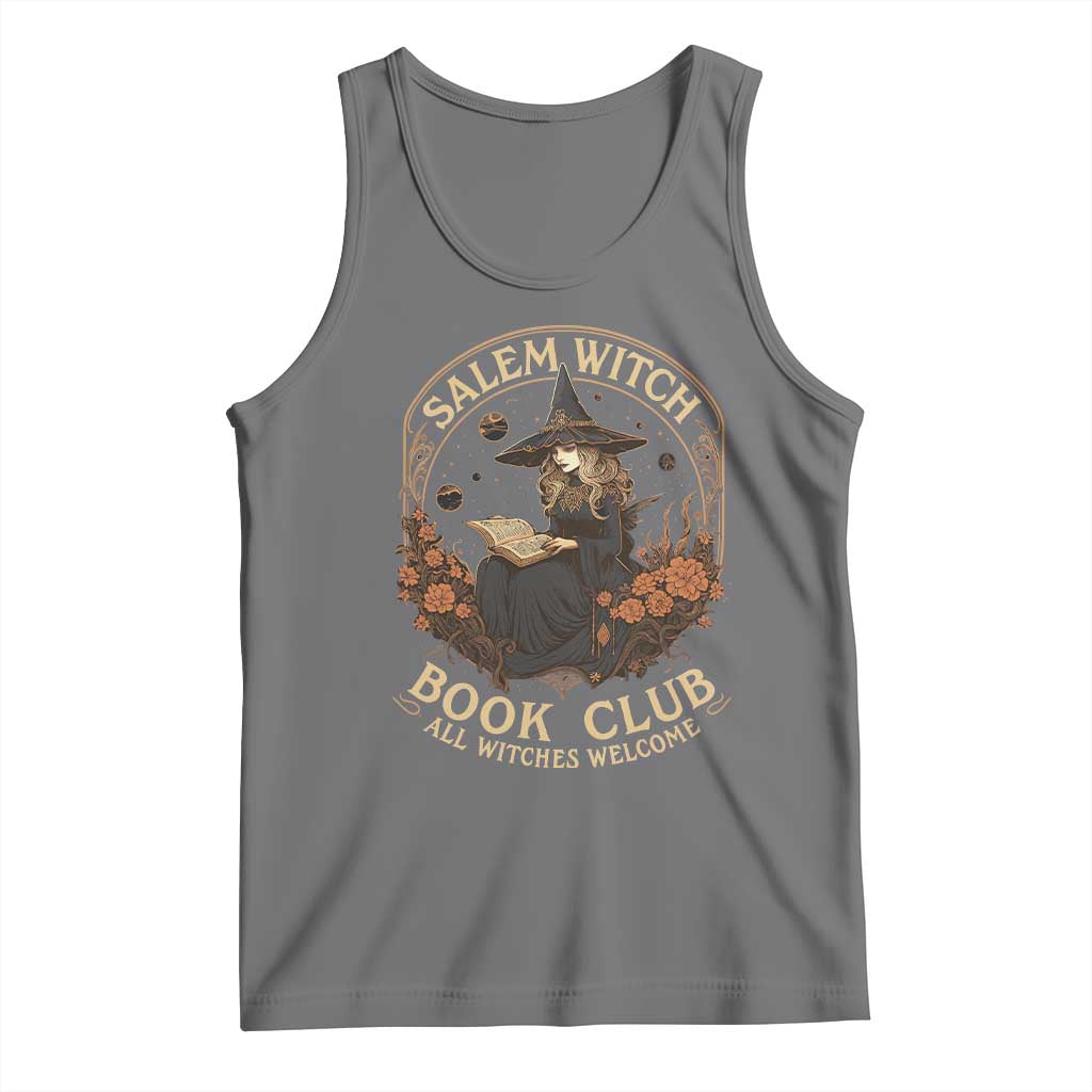 Salem Witch Book Club All Witches Welcome Tank Top Halloween Book Lover - Wonder Print Shop