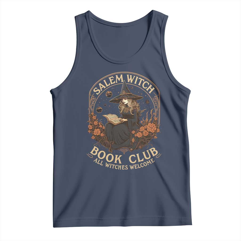 Salem Witch Book Club All Witches Welcome Tank Top Halloween Book Lover - Wonder Print Shop