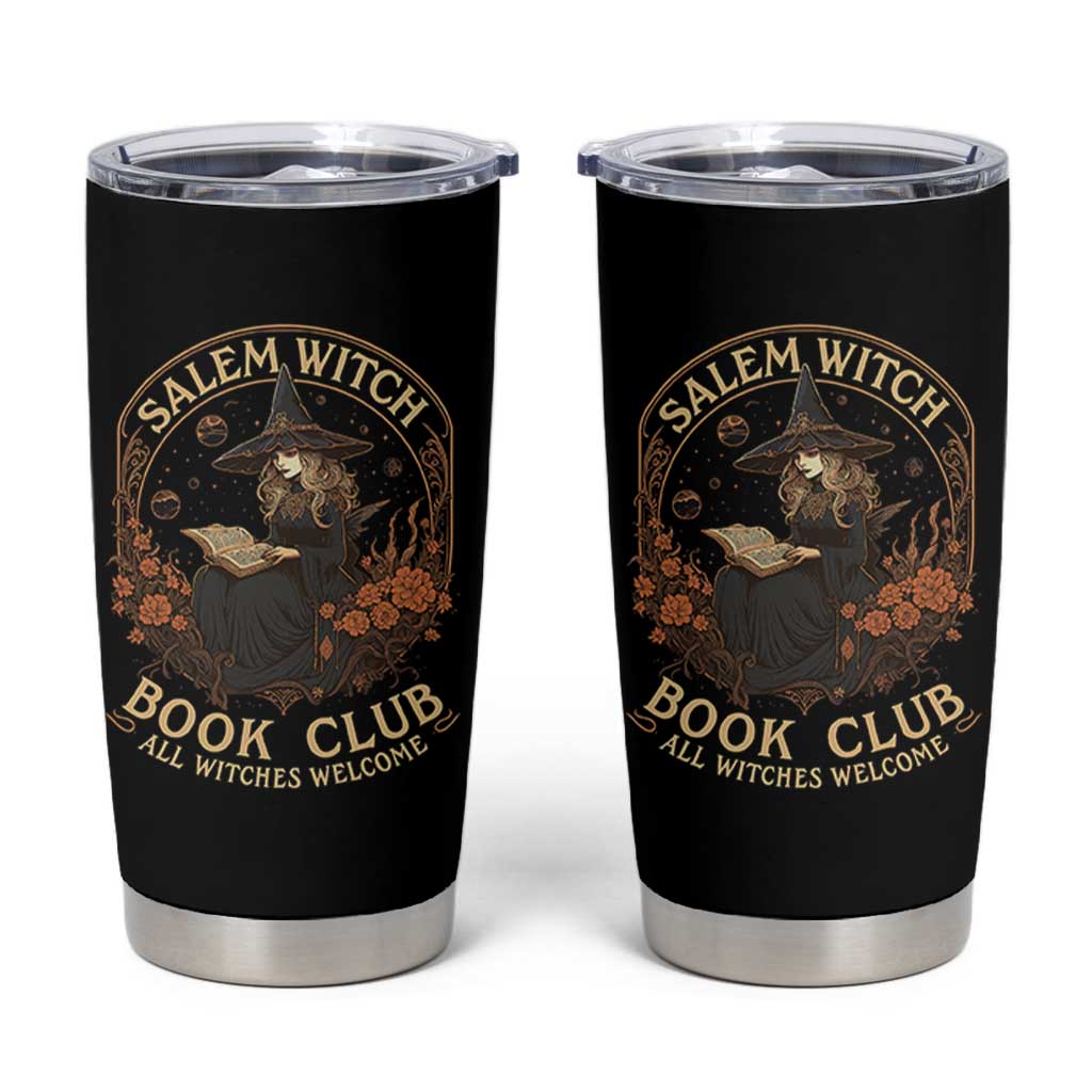 Salem Witch Book Club All Witches Welcome Tumbler Cup Halloween Book Lover - Wonder Print Shop