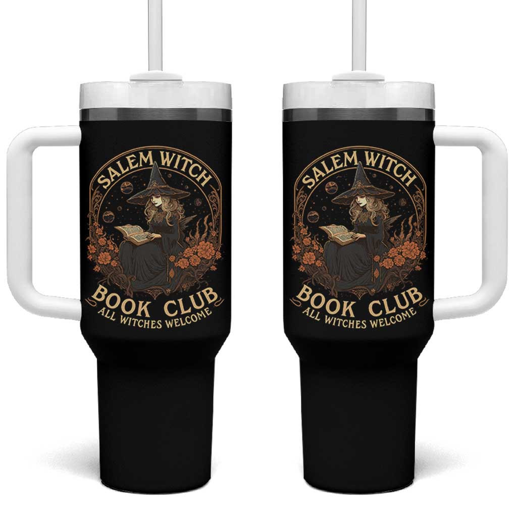 Salem Witch Book Club All Witches Welcome Tumbler With Handle Halloween Book Lover - Wonder Print Shop
