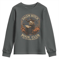 Salem Witch Book Club All Witches Welcome Youth Sweatshirt Halloween Book Lover - Wonder Print Shop