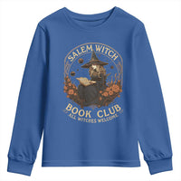 Salem Witch Book Club All Witches Welcome Youth Sweatshirt Halloween Book Lover - Wonder Print Shop