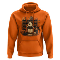 Halloween Book Lover Hoodie Spooky Ghost Reading Book Librarians Bookworm - Wonder Print Shop