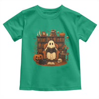 Halloween Book Lover Toddler T Shirt Spooky Ghost Reading Book Librarians Bookworm - Wonder Print Shop