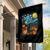Halloween Cat Starry Night Van Gogh Cat Lovers Garden Flag - Wonder Print Shop