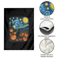 Halloween Cat Starry Night Van Gogh Cat Lovers Garden Flag - Wonder Print Shop