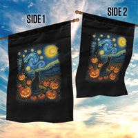 Halloween Cat Starry Night Van Gogh Cat Lovers Garden Flag - Wonder Print Shop