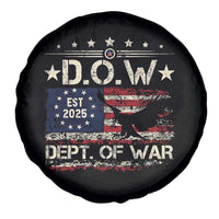 Dept Of War Est 2025 Spare Tire Cover DOW Military Patriotic American Flag - Wonder Print Shop