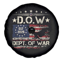 Dept Of War Est 2025 Spare Tire Cover DOW Military Patriotic American Flag - Wonder Print Shop