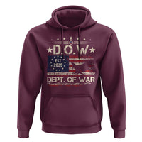 Dept Of War Est 2025 Hoodie DOW Military Patriotic American Flag - Wonder Print Shop