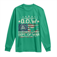 Dept Of War Est 2025 Long Sleeve Shirt DOW Military Patriotic American Flag - Wonder Print Shop