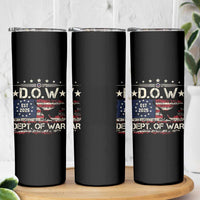 Dept Of War Est 2025 Skinny Tumbler DOW Military Patriotic American Flag - Wonder Print Shop