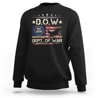 Dept Of War Est 2025 Sweatshirt DOW Military Patriotic American Flag - Wonder Print Shop