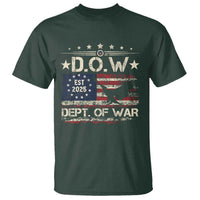 Dept Of War Est 2025 T Shirt DOW Military Patriotic American Flag - Wonder Print Shop