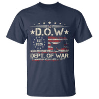 Dept Of War Est 2025 T Shirt DOW Military Patriotic American Flag - Wonder Print Shop