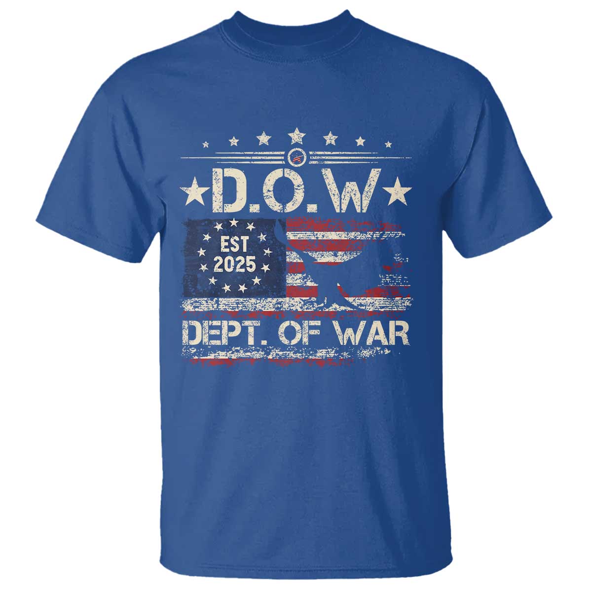 Dept Of War Est 2025 T Shirt DOW Military Patriotic American Flag - Wonder Print Shop