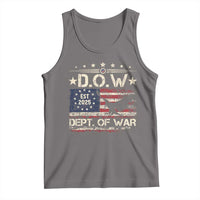 Dept Of War Est 2025 Tank Top DOW Military Patriotic American Flag - Wonder Print Shop