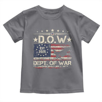 Dept Of War Est 2025 Toddler T Shirt DOW Military Patriotic American Flag - Wonder Print Shop