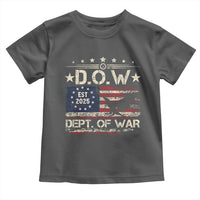 Dept Of War Est 2025 Toddler T Shirt DOW Military Patriotic American Flag - Wonder Print Shop