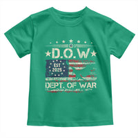 Dept Of War Est 2025 Toddler T Shirt DOW Military Patriotic American Flag - Wonder Print Shop