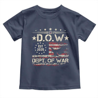 Dept Of War Est 2025 Toddler T Shirt DOW Military Patriotic American Flag - Wonder Print Shop