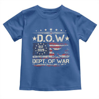 Dept Of War Est 2025 Toddler T Shirt DOW Military Patriotic American Flag - Wonder Print Shop