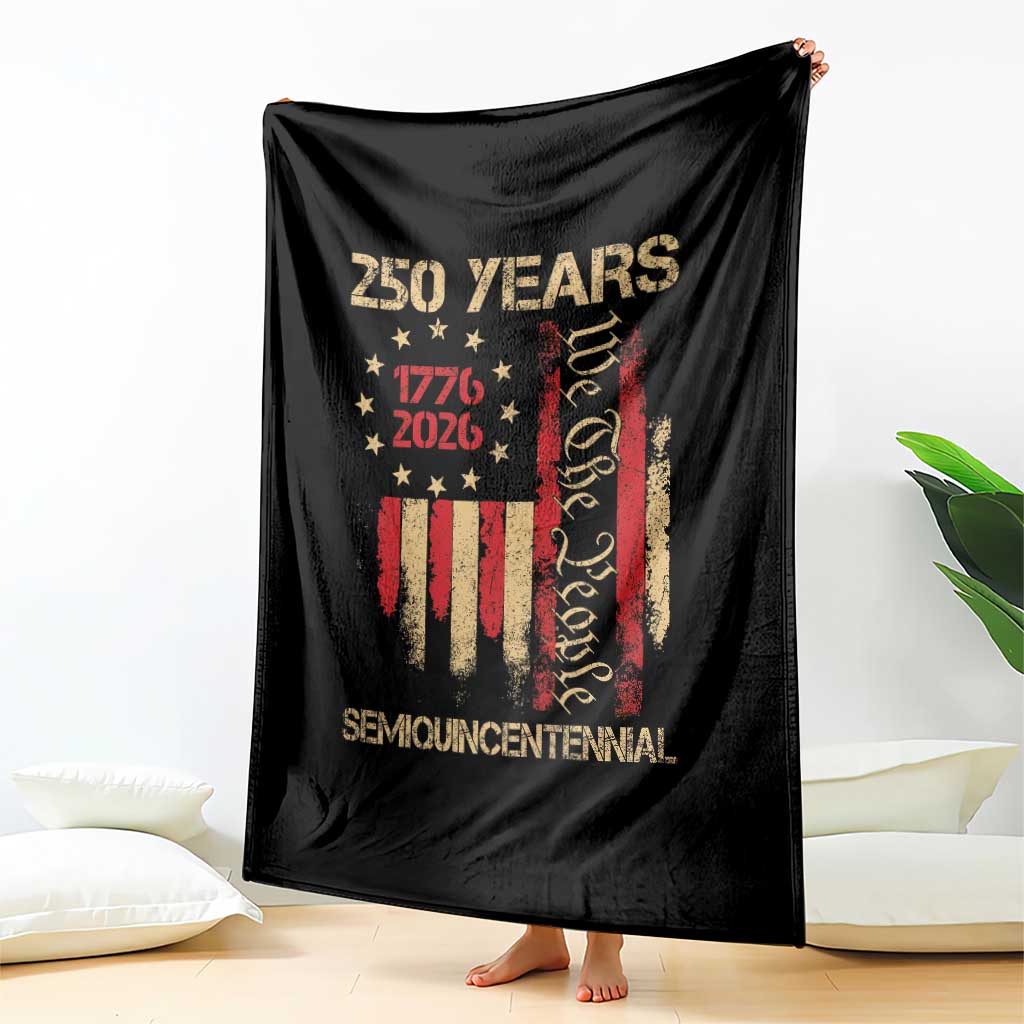 250 Years Semiquincentennial Throw Blanket 250th America Anniversary Independence Day