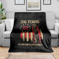 250 Years Semiquincentennial Throw Blanket 250th America Anniversary Independence Day