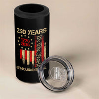 250 Years Semiquincentennial 4 in 1 Can Cooler Tumbler 250th America Anniversary Independence Day