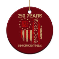 250 Years Semiquincentennial Ceramic Ornament 250th America Anniversary Independence Day
