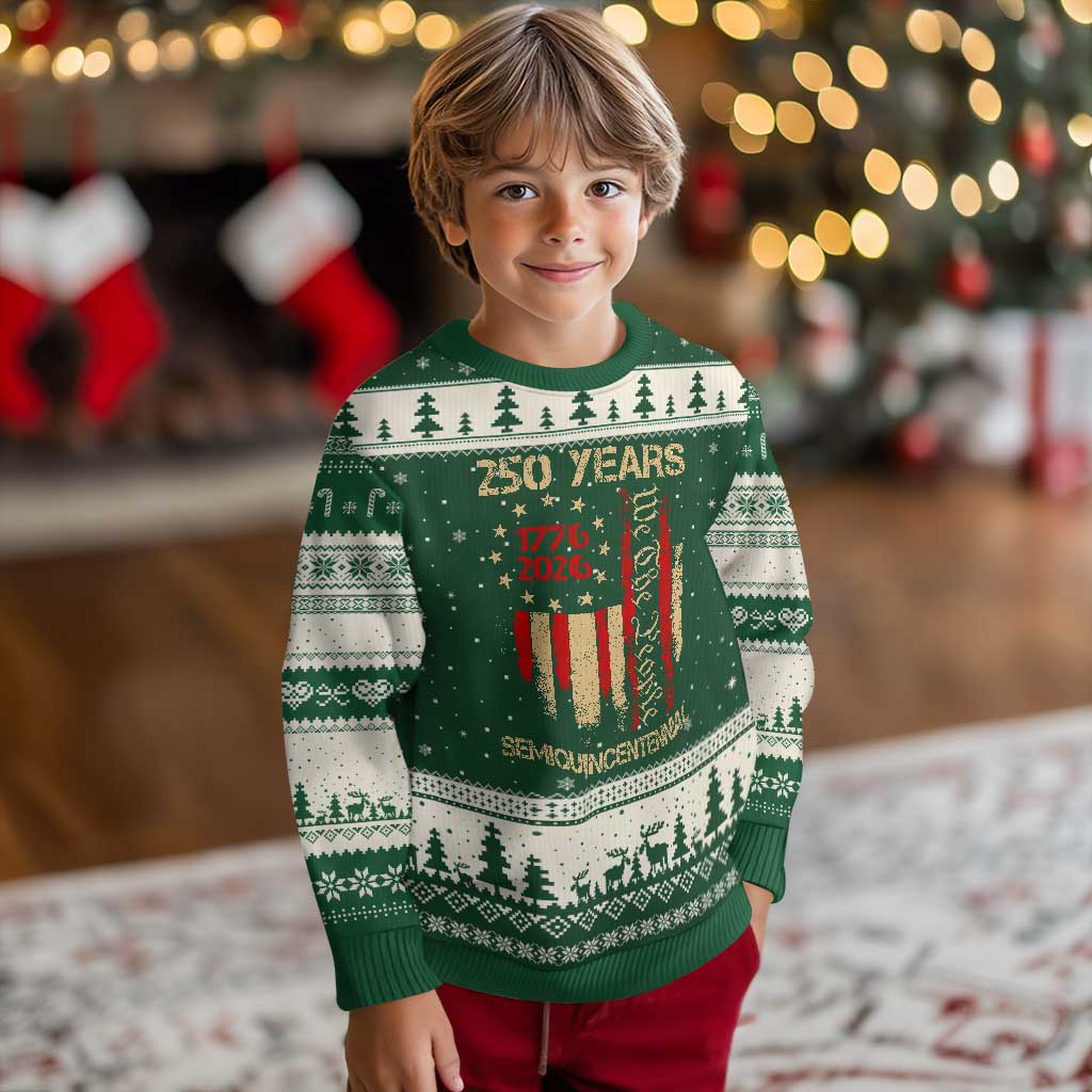 250 Years Semiquincentennial Ugly Christmas Sweater 250th America Anniversary Independence Day