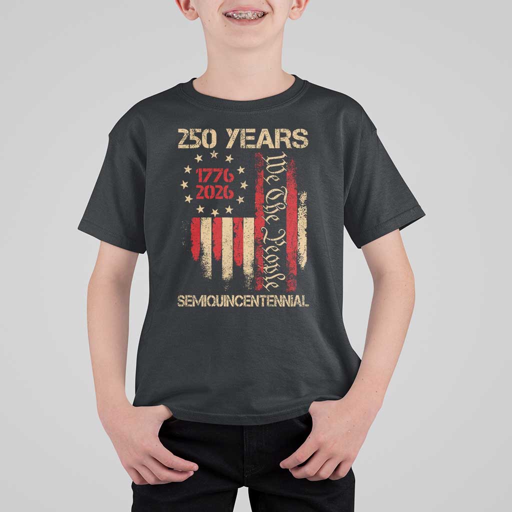 250 Years Semiquincentennial T Shirt For Kid 250th America Anniversary Independence Day
