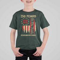 250 Years Semiquincentennial T Shirt For Kid 250th America Anniversary Independence Day