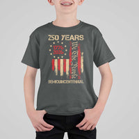 250 Years Semiquincentennial T Shirt For Kid 250th America Anniversary Independence Day