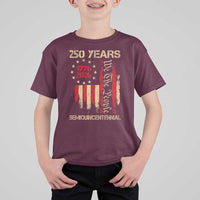 250 Years Semiquincentennial T Shirt For Kid 250th America Anniversary Independence Day