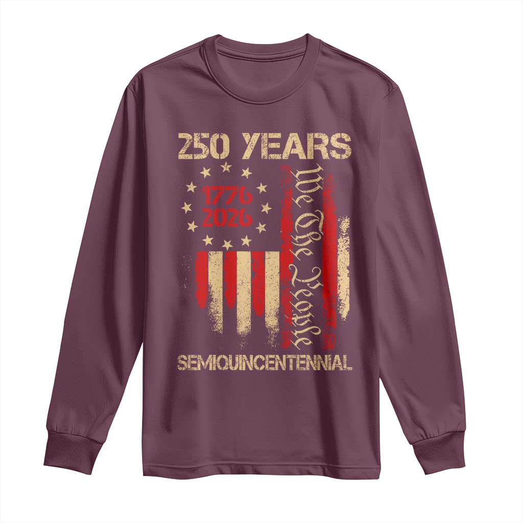 250 Years Semiquincentennial Long Sleeve Shirt 250th America Anniversary Independence Day